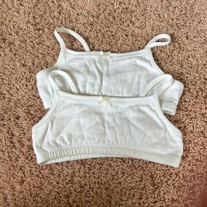 White Hanna Andersson Classic kids Bralette